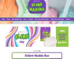 Her official website slimemaking.com offers her slime glue and other products.